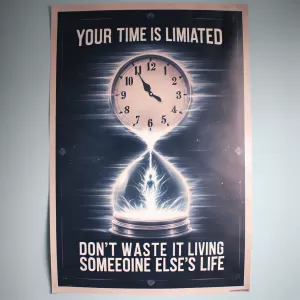 Your time is limited, don't waste it living someone else's life. - Steve Jobs