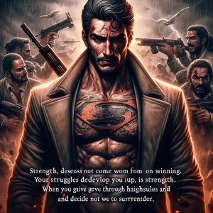 Strength does not come from winning. Your struggles develop your strengths. When you go through hardships and decide not to surrender, that is strength. - Arnold Schwarzenegger