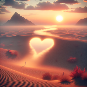 Untrue love is like a mirage in the desert - it may seem real from afar, but upon closer inspection, you realize it was never truly there.
