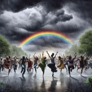 Life is not about waiting for the storm to pass, but about learning to dance in the rain and find the rainbow in every storm.