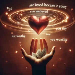 You are not loved because you are worthy of love; you are worthy of love because you are loved.