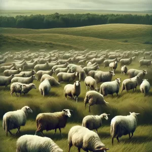 Sheep never unite against a predator. They are simply glad they haven't been attacked.