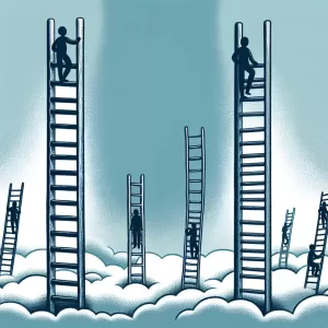 Lao Tzu: If a person climbs someone else's ladder for too long, they must descend before finding their own.