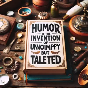 Hesse: Humor is the invention of unhappy but talented people.