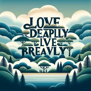 Love deeply, live bravely.