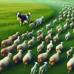 If there's a goat in the herd, all the sheep will follow it. This is a complete analogy to human society. – Bacon