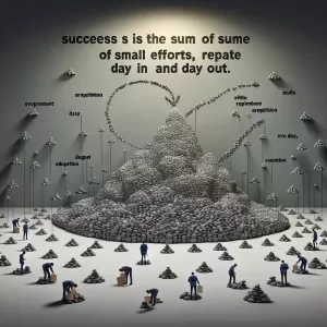 Success is the sum of small efforts, repeated day in and day out. - Robert Collier