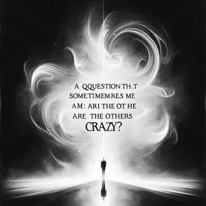 A question that sometimes drives me hazy: am I or are the others crazy? – Albert Einstein