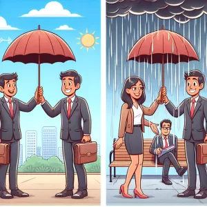 A banker is someone who lends you an umbrella when the sun is shining and takes it back when it starts to rain. - English Proverb