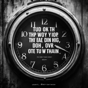 Don't watch the clock; do what it does. Keep going.