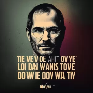 The only way to do great work is to love what you do. - Steve Jobs