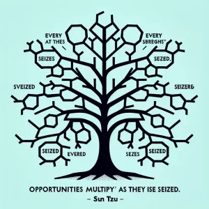 Opportunities multiply as they are seized. – Sun Tzu