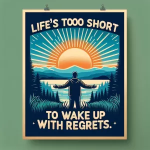 Life's too short to wake up with regrets. - Dr. Seuss