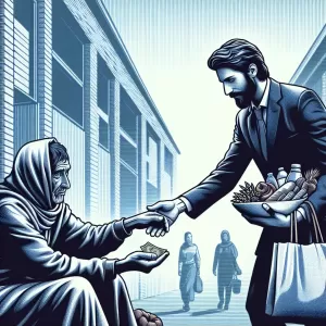 He who gives not from excess but denies himself for the sake of the poor is truly merciful.
