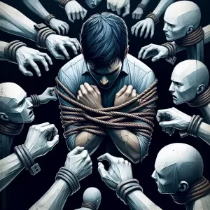 Every relationship that I do not create myself, that opposes my self, is worthless to me, it restricts me, binds my hands, and disgusts me. - Franz Kafka