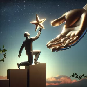 Strive for excellence, but expect a pat on the back.