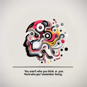 You aren't who you think you are. You're who you remember being. - Sarah Manguso
