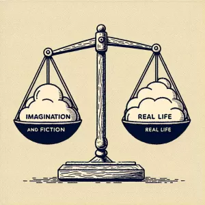 Imagination and fiction make up more than three-quarters of our real life.