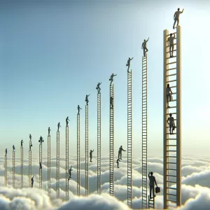 Every task is a rung on a ladder they keep raising.