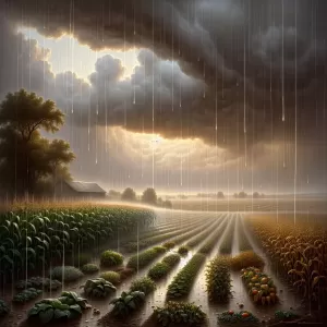 Rain doesn't ask who planted   it falls on all alike.