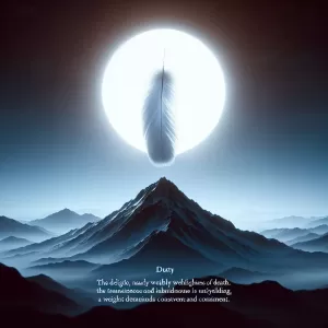Death is lighter than a feather, duty heavier than a mountain. - Bushido Code