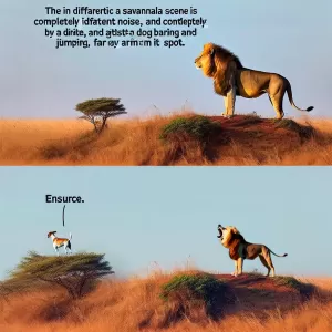 A lion doesn’t turn around when a dog barks.
