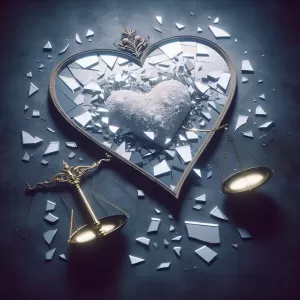 False love is a mirror, shattered by honesty.
