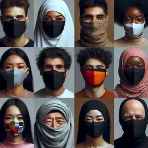 Everyone wears a mask, but some forget it’s a mask