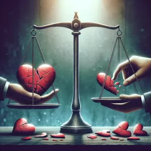 False love is a debt, settled with shattered hopes.
