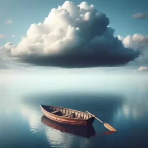 No paddle moves a boat without a decision.