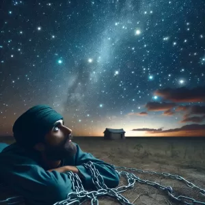 Sufi Reflection: The one who watches the stars forgets his chains.