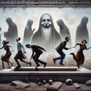 Georgian Proverb: The grave doesn't forget those who laughed above it.