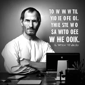 The only way to do great work is to love what you do. - Steve Jobs