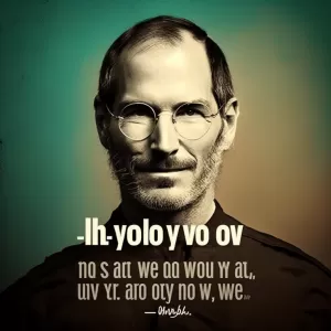 The only way to do great work is to love what you do. - Steve Jobs