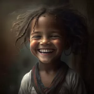 A real smile comes from the heart, and it can light up the world.