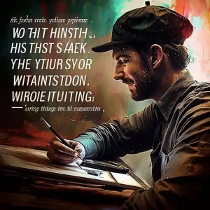 In the world of work, your attitude is the paintbrush, and your actions are the strokes that create a masterpiece of accomplishment.