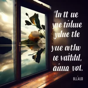 Your attitude can shape your reality; choose to see the beauty in life.