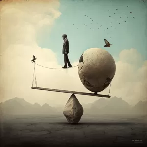 Life is a balance of holding on and letting go.