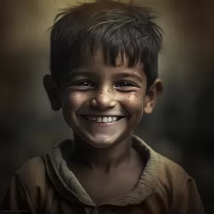 A genuine smile is a beacon of hope in a troubled world.