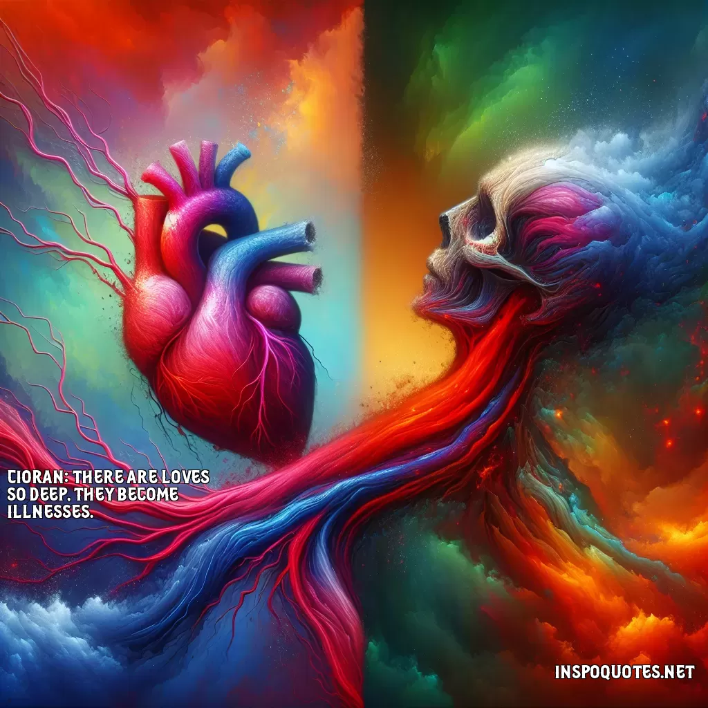 Cioran: There are loves so deep, they become illnesses.